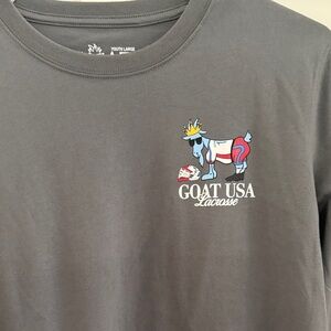 GOAT USA Youth Lacrosse Gray Long sleeve T-Shirt